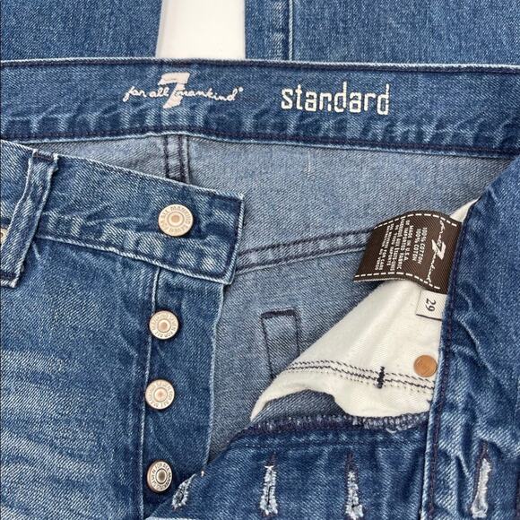 7 FOR ALL MANKIND STANDARD straight jeans SIZE 29 AIRWEFT STANDARD IN FLASH - Picture 5 of 11